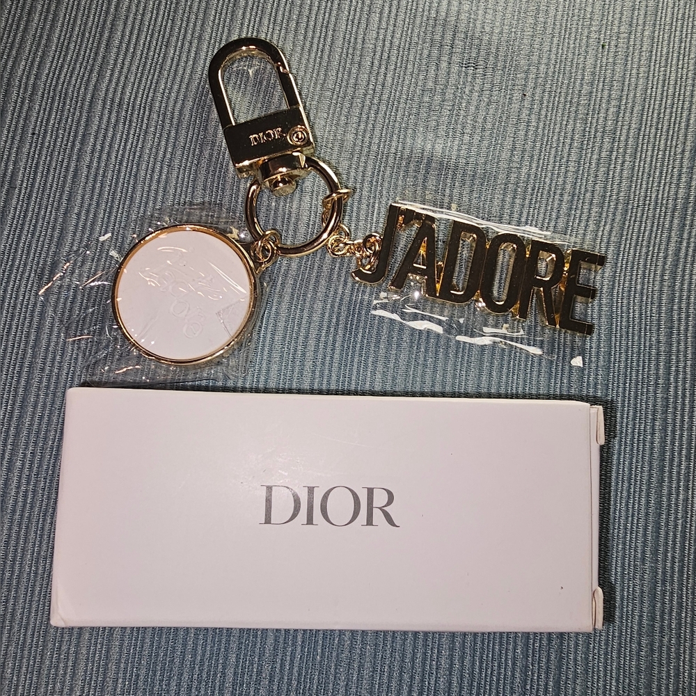 Dior Gold Key chain and bag charm